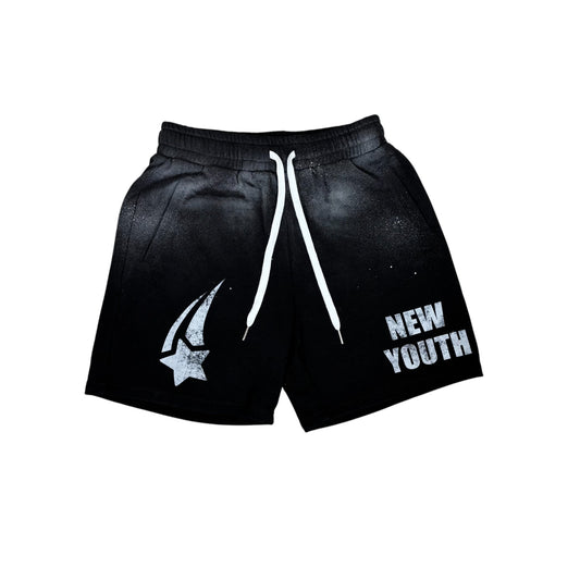 New Youth Midnight Black Granite Shorts